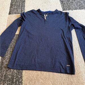 Rodd & Gunn Navy Henley Shirt- Small